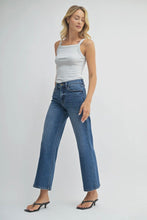 Load image into Gallery viewer, Woman wearing a white tank top and blue jeans on a plain background