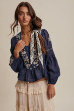 Load image into Gallery viewer, Boho Cross Stitch Top