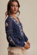 Load image into Gallery viewer, Boho Cross Stitch Top