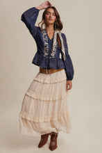 Load image into Gallery viewer, Boho Cross Stitch Top
