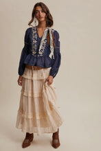Load image into Gallery viewer, Boho Cross Stitch Top