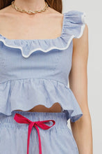 Load image into Gallery viewer, Square Neck Ruffled Top