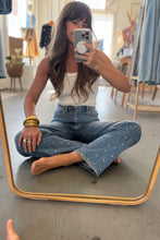 Load image into Gallery viewer, Rhinestone Wide Leg Jean