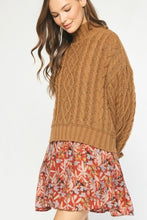 Load image into Gallery viewer, Cable Knit Buttoned Sweater