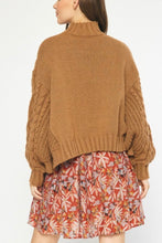 Load image into Gallery viewer, Cable Knit Buttoned Sweater
