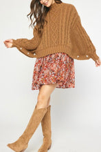 Load image into Gallery viewer, Cable Knit Buttoned Sweater