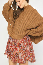 Load image into Gallery viewer, Cable Knit Buttoned Sweater