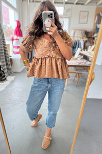 Ruffled Babydoll Top