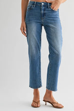 Load image into Gallery viewer, Mid Rise Straight Jeans