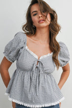 Load image into Gallery viewer, Puffed Sleeve Babydoll Top