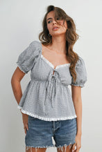 Load image into Gallery viewer, Puffed Sleeve Babydoll Top