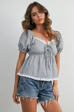Load image into Gallery viewer, Puffed Sleeve Babydoll Top