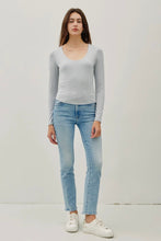 Load image into Gallery viewer, Striped Scoop Neck Tee