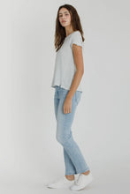 Load image into Gallery viewer, Linen Blend Striped Tee