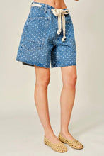 Load image into Gallery viewer, Polka Dot Barrel Jean Shorts