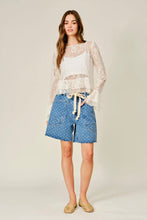 Load image into Gallery viewer, Polka Dot Barrel Jean Shorts