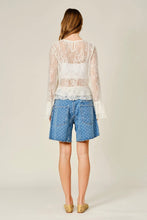 Load image into Gallery viewer, Polka Dot Barrel Jean Shorts