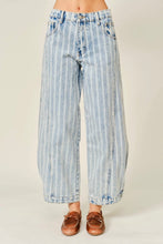 Load image into Gallery viewer, Faded Striped Jeans