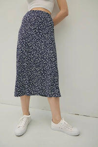 Simple Ditsy Midi Skirt