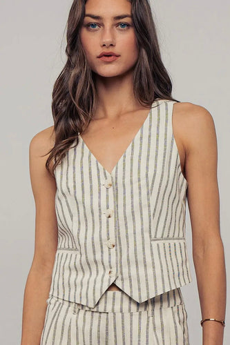 Striped Spring Vest