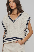 Load image into Gallery viewer, Collegiate Cable Knit Vest