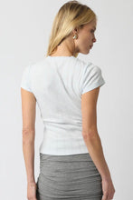 Load image into Gallery viewer, Pointelle Ribbon Tie Tee