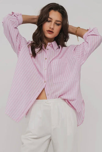 Oversized Linen Button Down