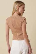 Load image into Gallery viewer, Striped Button Down Tee
