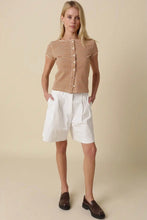 Load image into Gallery viewer, Striped Button Down Tee
