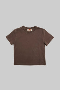 Brown t-shirt on a gray background
