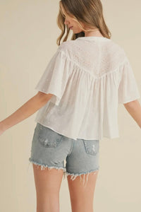 Boho Embroidered Top