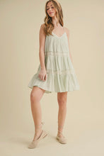 Load image into Gallery viewer, Pintuck Front Lace Inset Dress