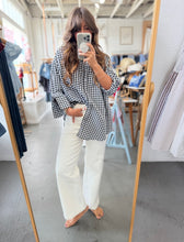 Load image into Gallery viewer, Oversized Gingham Button Down