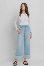 Load image into Gallery viewer, Wide Leg Cuffed Jean