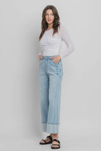 Load image into Gallery viewer, Wide Leg Cuffed Jean