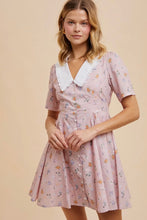 Load image into Gallery viewer, Peter Pan Collar Floral Dress