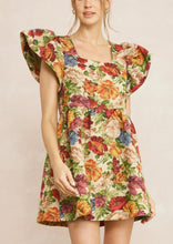 Load image into Gallery viewer, Floral jacquard Dress