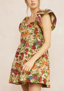 Floral jacquard Dress