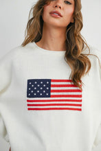 Load image into Gallery viewer, American Flag Sweater