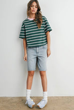 Load image into Gallery viewer, Striped Boxy Tee