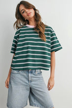 Load image into Gallery viewer, Striped Boxy Tee