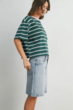 Load image into Gallery viewer, Striped Boxy Tee