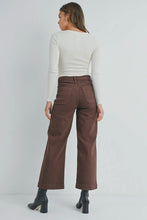 Load image into Gallery viewer, Person wearing brown pants and a white top on a plain background