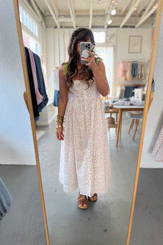 Spring Floral Midi Dress