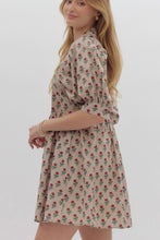 Load image into Gallery viewer, Collared Flower Dress