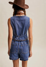 Load image into Gallery viewer, Scallop Edged Denim Shorts