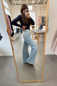 Patch Pocket Wide Leg Flares