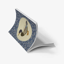 Load image into Gallery viewer, Book with a decorative cover featuring an illustration of a duck on a white background