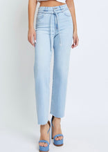 Load image into Gallery viewer, Tie Waist Straight Jeans