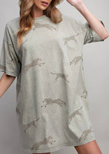 Load image into Gallery viewer, Cheetah T-Shirt Dress
